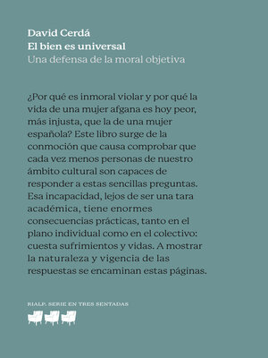 cover image of El bien es universal
